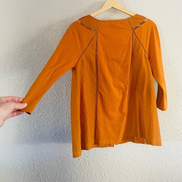 Anthropologie Deletta Screened Striped Silk Blend Blouse - Picture 3 of 11